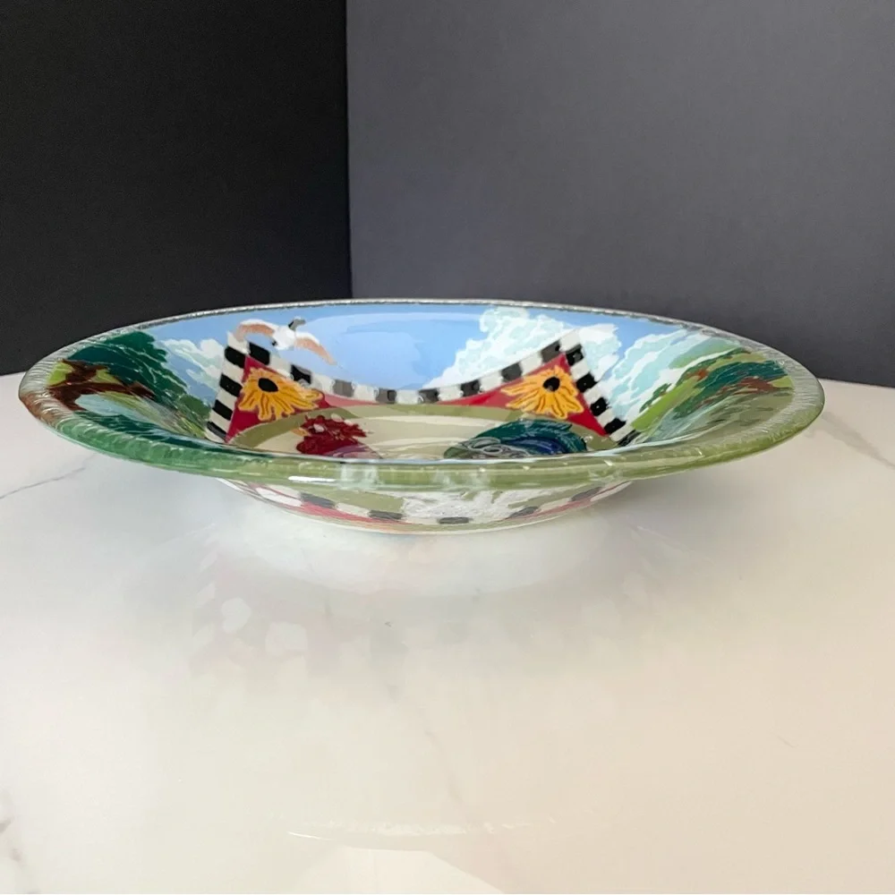 Rooster Bowl by Peggy Karr - Picture 3 of 6